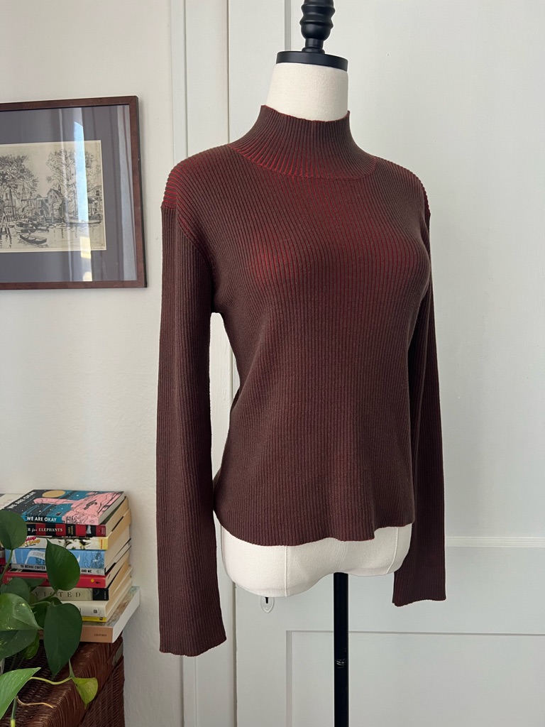 Vintage Spanner Ribbed Turtleneck Sweater